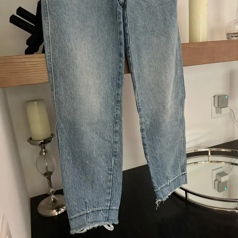 Free People Marion High Waisted Jean in Celeste Blue